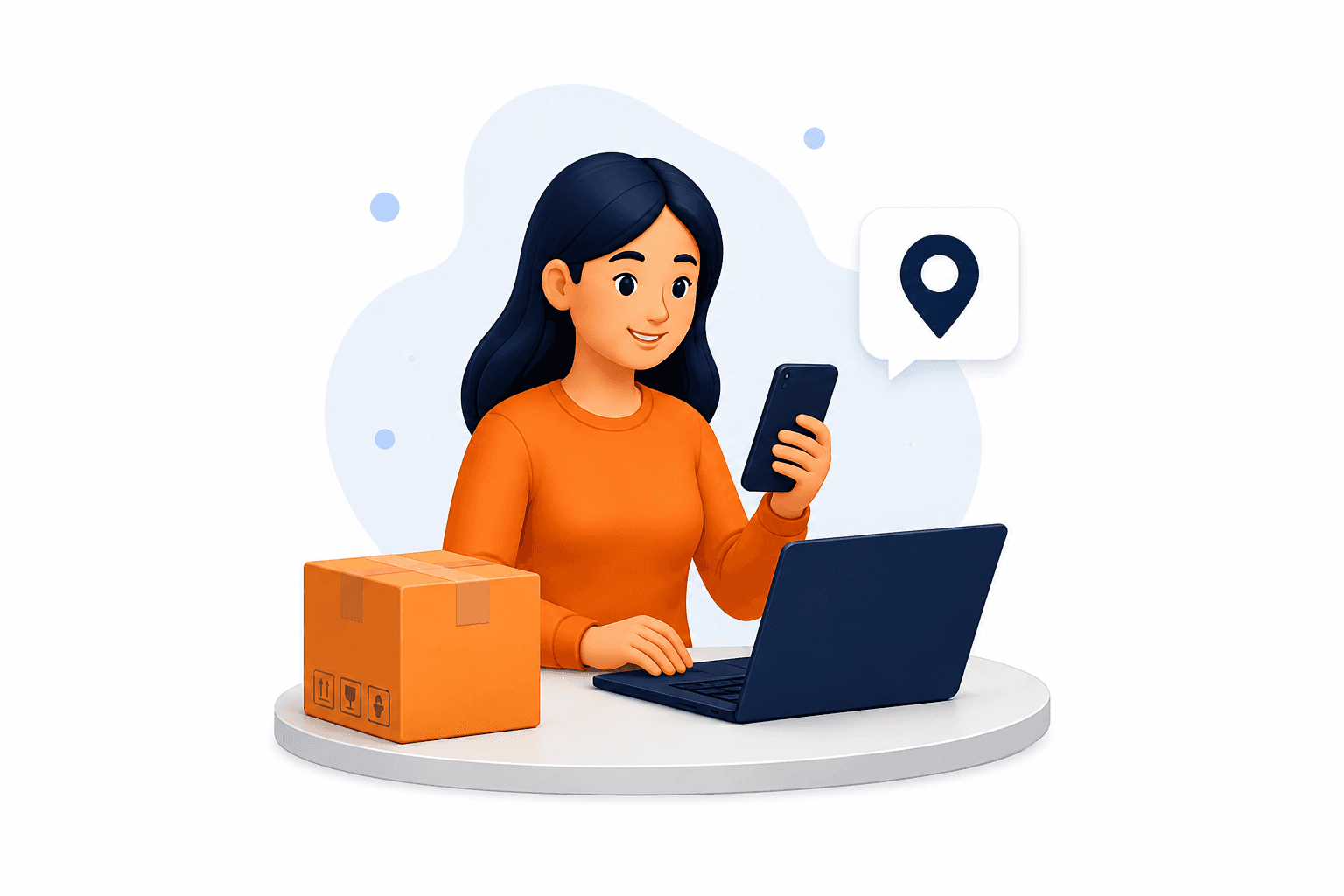 Sender lists international parcel delivery request on Zipro